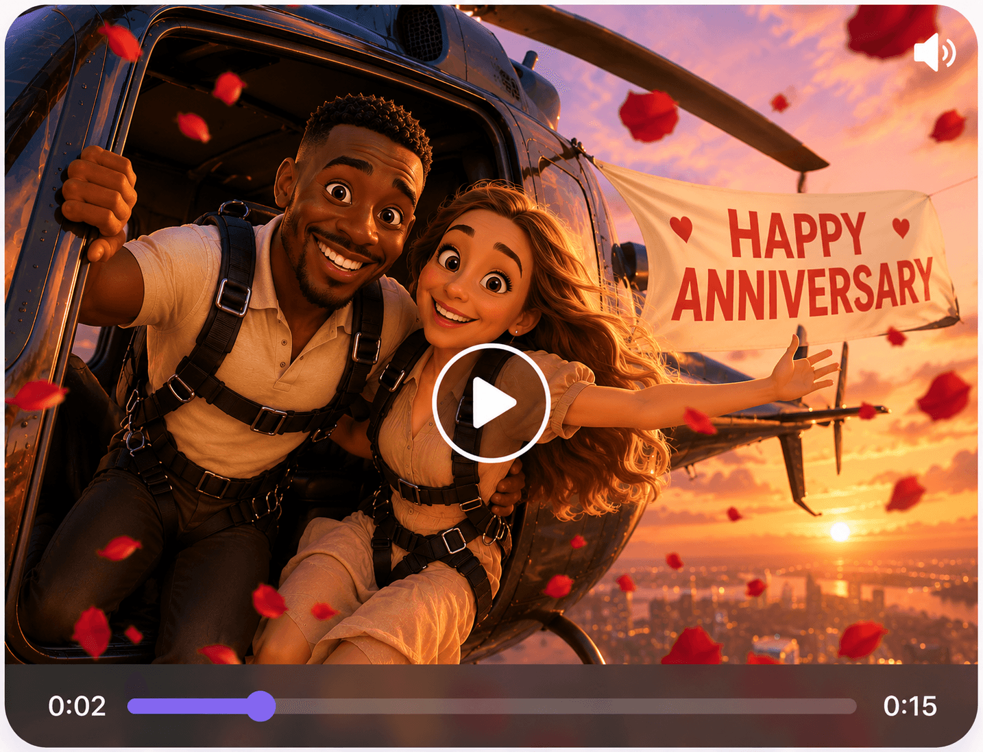 Personalized movie card